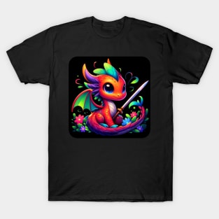 Rufie the Dragon - Fencing #30 T-Shirt